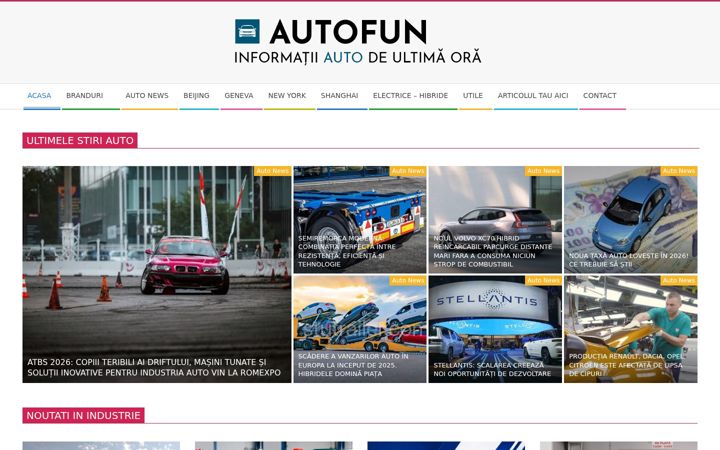 Screenshot of autofun.ro