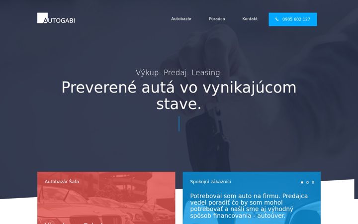 Snimka zaslona za autogabi.sk