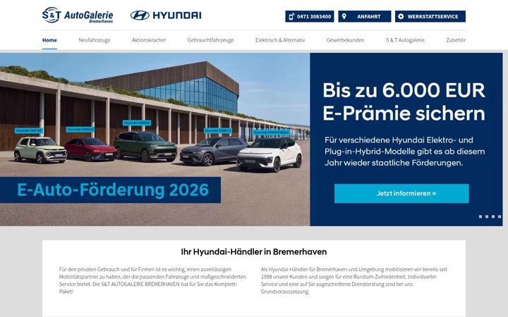 Screenshot of autogalerie-bremerhaven.de