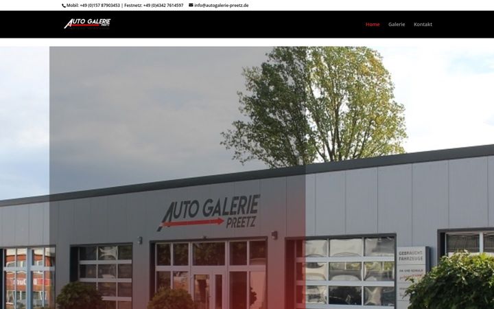 Screenshot of autogalerie-preetz.de
