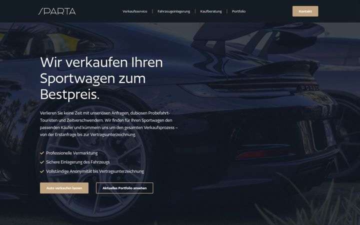 Screenshot of autogalerie-sparta.de