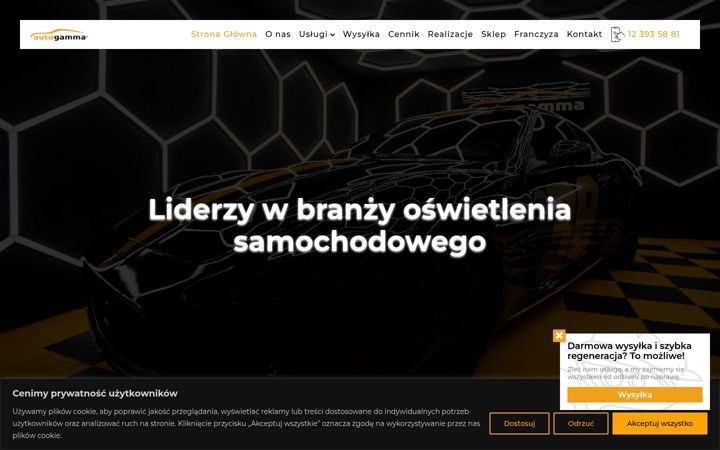 Screenshot of autogamma.pl