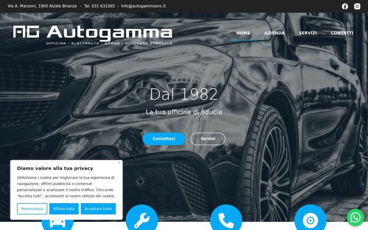 Screenshot of autogammasnc.it