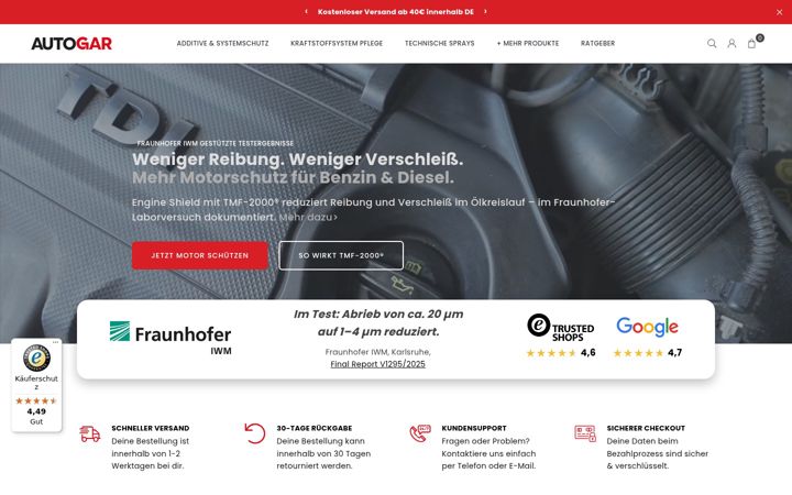 Screenshot of autogar.de