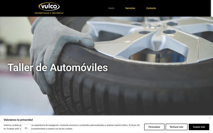 Screenshot of autogarajesmikel.com
