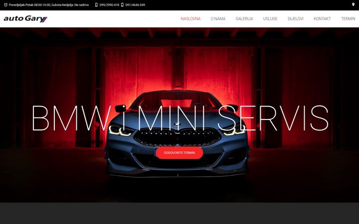 Screenshot of autogary.hr