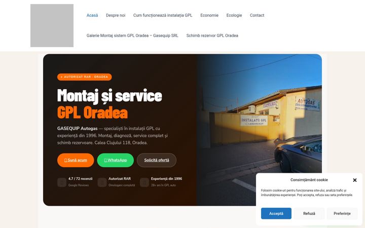 Screenshot of autogasoradea.ro