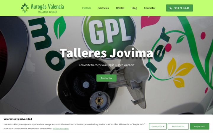 Screenshot of autogasvalencia.es