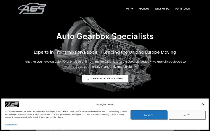 Screenshot of autogearboxes.co.uk