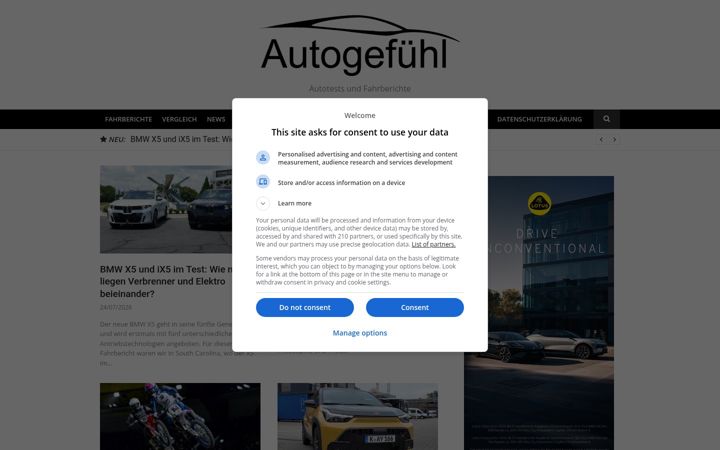 Screenshot of autogefuehl.de