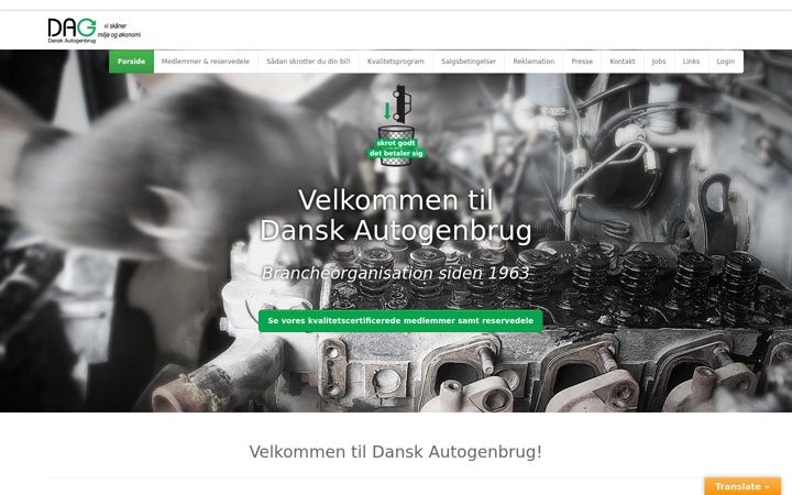 Ekrano kopija autogenbrug.dk