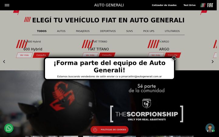Screenshot of autogenerali.com.ar
