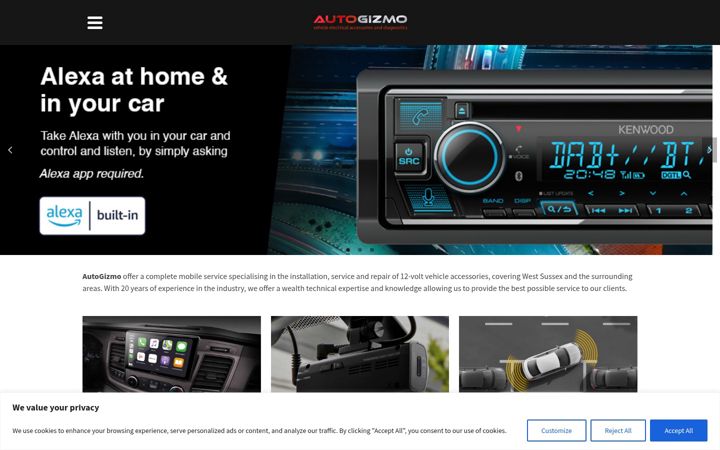 Screenshot of autogizmo.co.uk