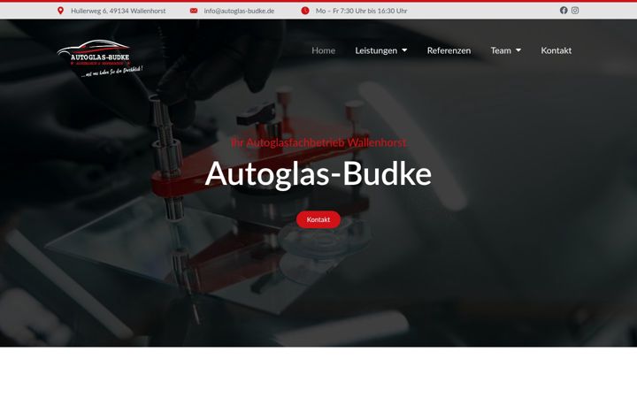 Captura de pantalla de autoglas-budke.de