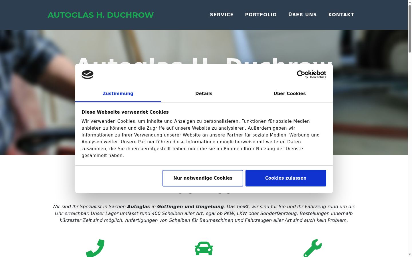 Capture d'écran de la bannière de consentement affichée avant toute interaction