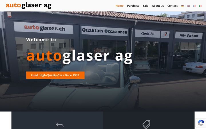 Snimka zaslona za autoglaser.ch