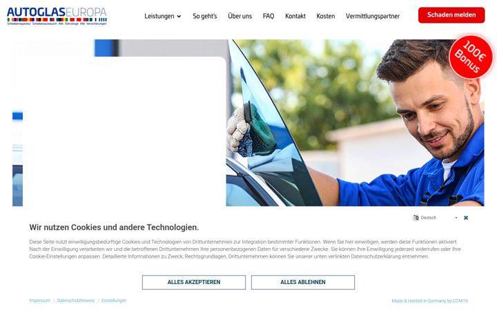 Screenshot of autoglaseuropa.de