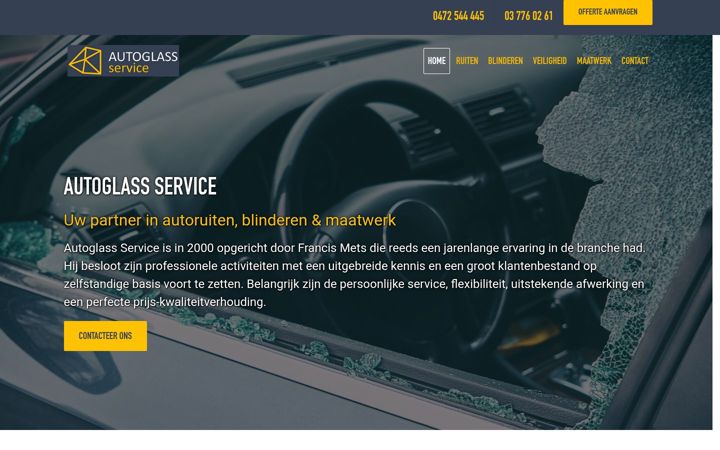 Screenshot of autoglass-service.be