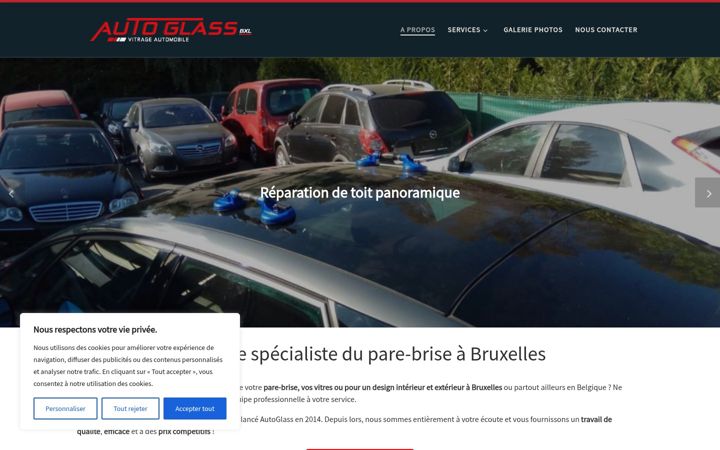 Screenshot of autoglassbxl.be