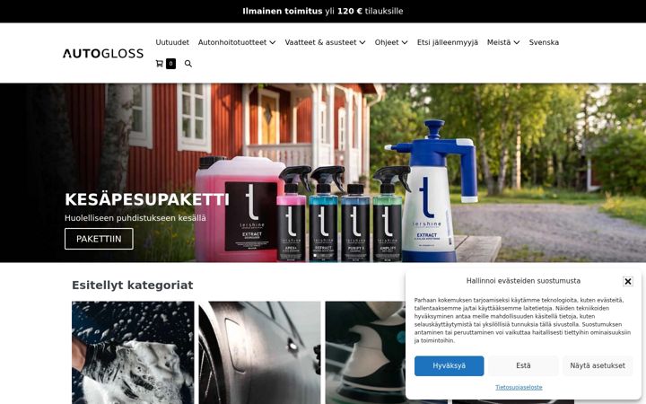 Screenshot of autogloss.fi