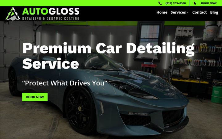 Screenshot of autoglossnc.com