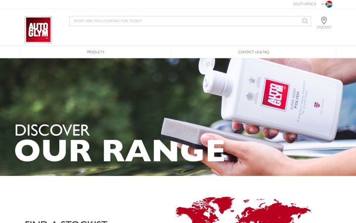 Captura de pantalla de autoglym.co.za