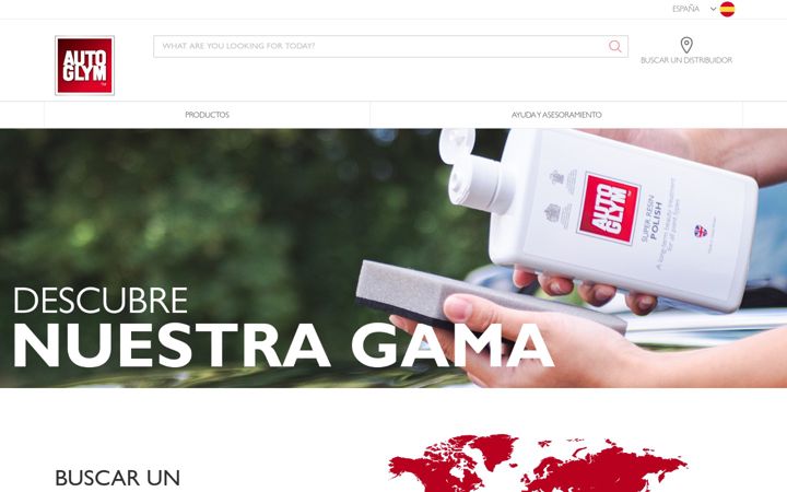 Ekrano kopija autoglym.com.es