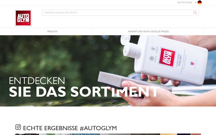 Screenshot of autoglym.de