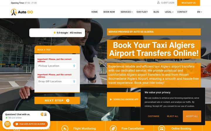 Screenshot of autogo-dz.com