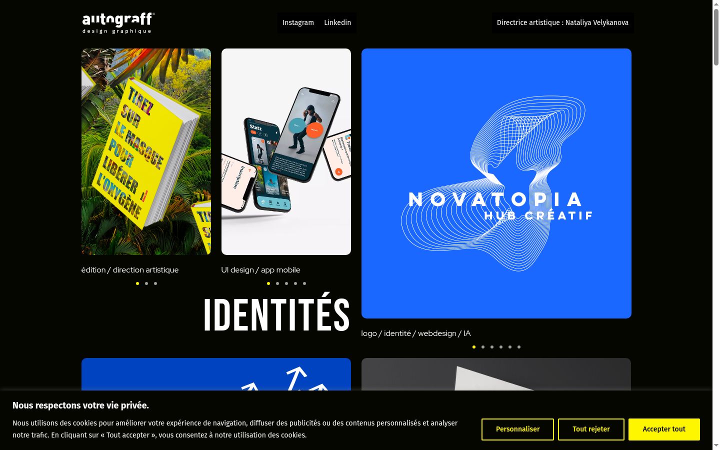Screenshot tal-banner tal-kunsens muri qabel kwalunkwe interazzjoni