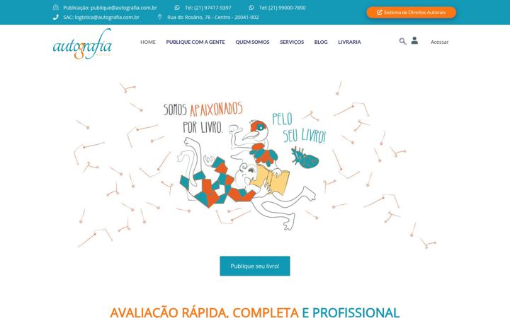 Captura de pantalla de autografia.com.br