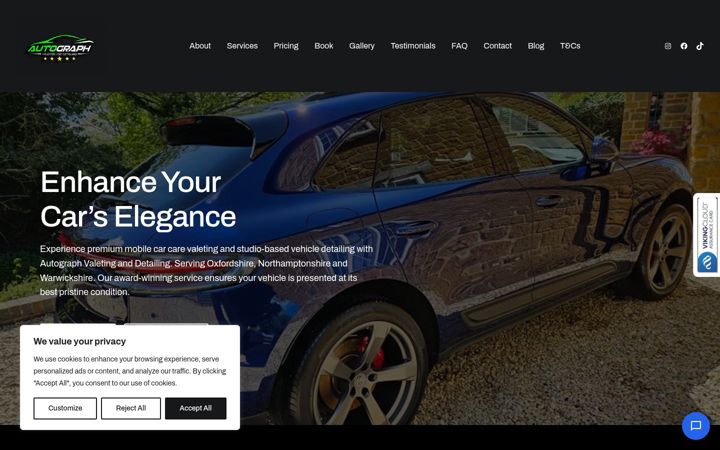 Screenshot of autograph-automotive.co.uk