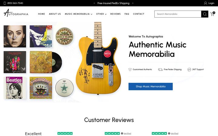 Screenshot of autographia.com