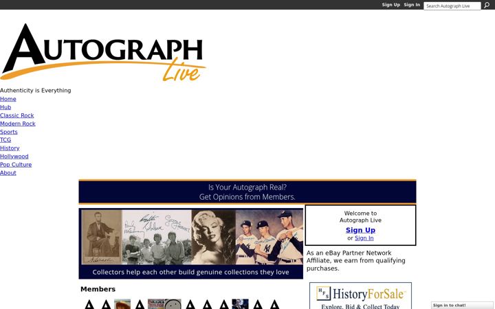 Screenshot of autographmagazine.com