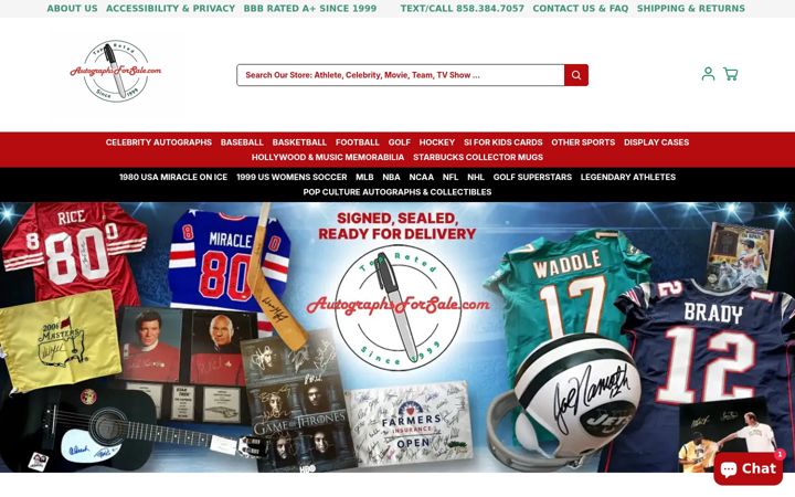 Screenshot of autographsforsale.com
