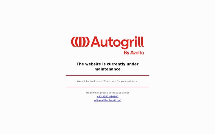 Screenshot of autogrill.at