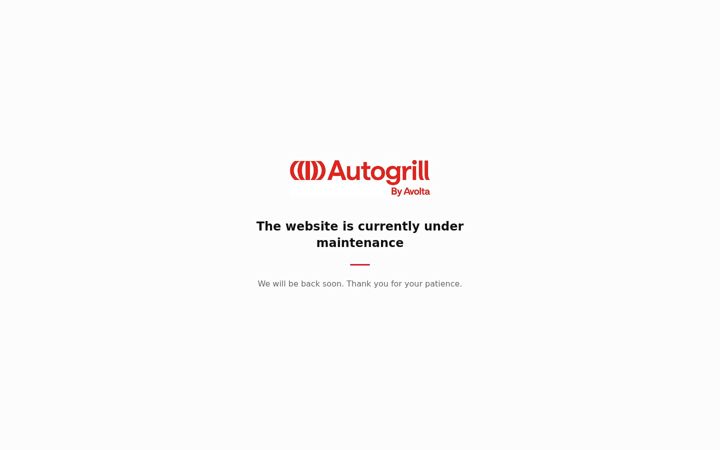 Screenshot of autogrill.de