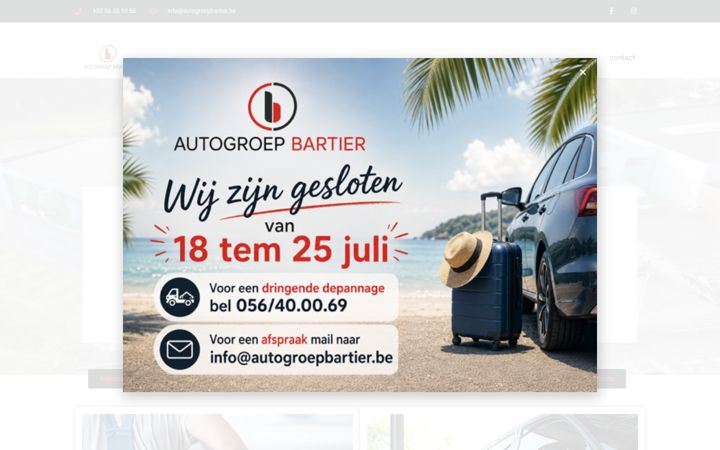 Screenshot von autogroepbartier.be