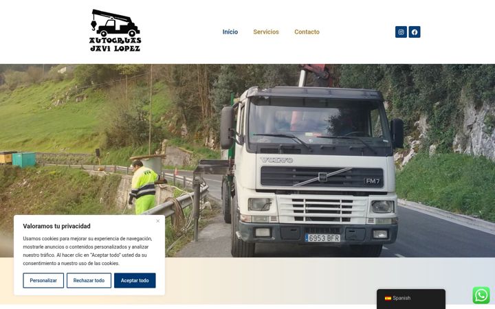 Screenshot von autogruasjavilopez.com