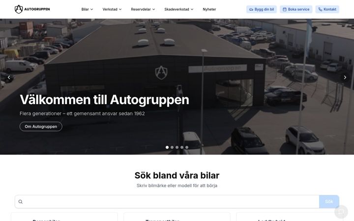 Screenshot of autogruppen.eu