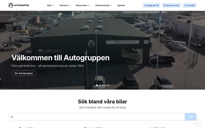 Screenshot of autogruppensyd.se