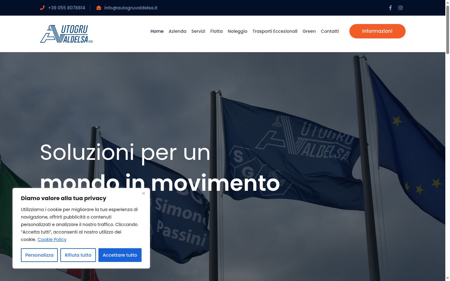 Capture d'écran de la bannière de consentement affichée avant toute interaction