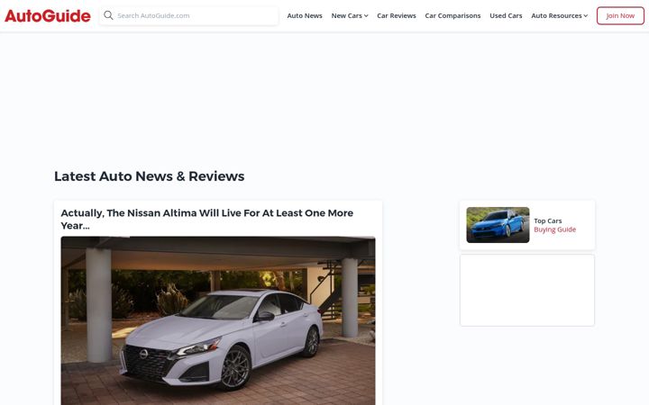 Screenshot di autoguide.com