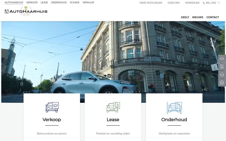 Skærmbillede af autohaarhuis.nl