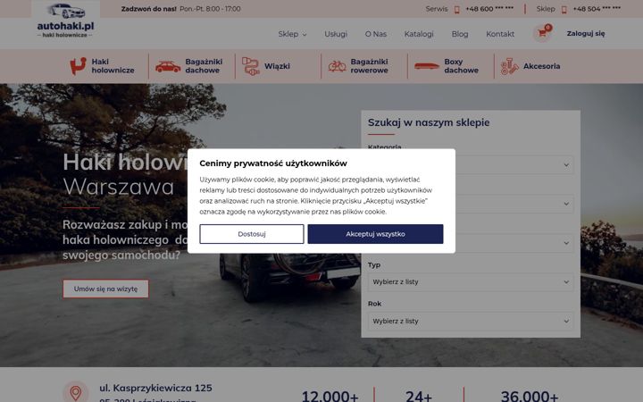 Screenshot of autohaki.pl