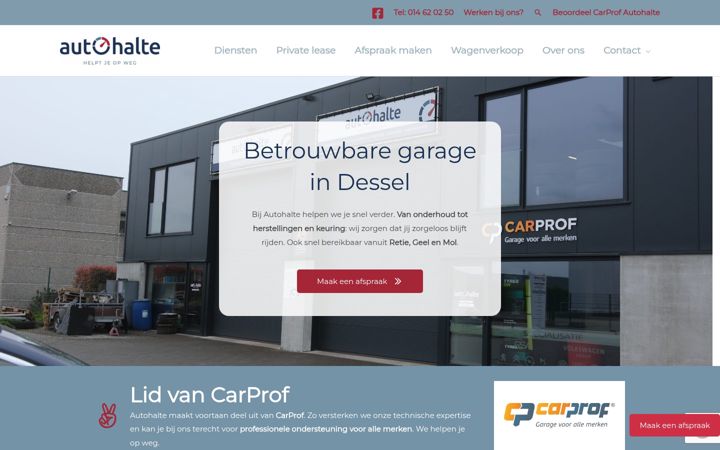 Screenshot of autohalte.be