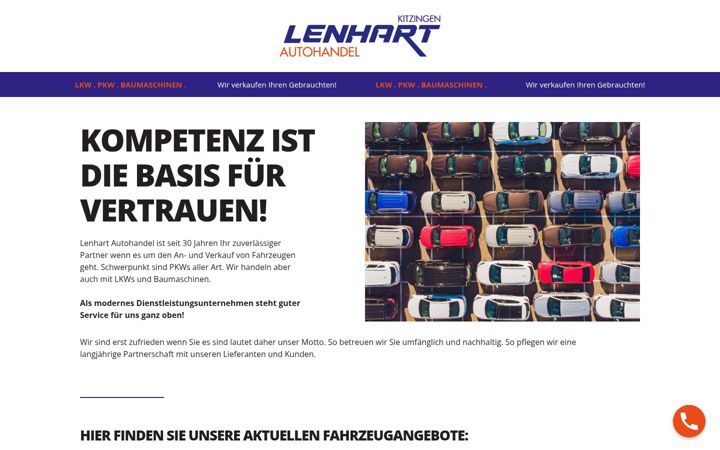 Screenshot of autohandel-lenhart.de