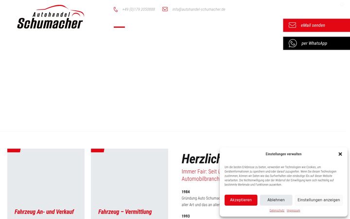 Screenshot of autohandel-schumacher.de