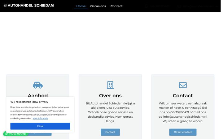 Screenshot του autohandelschiedam.nl