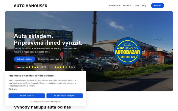 Screenshot of autohanousek.cz
